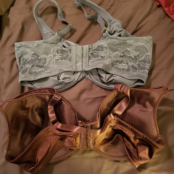 3- Underwire 40DD Bras Delta Burke Animal Brown, Lilyette Gray, Olga White (new) - Picture 3 of 15